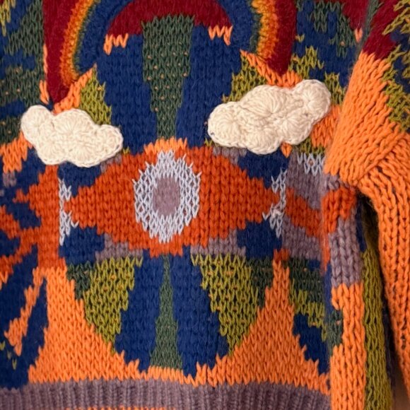 MOTHER brand, V-neck Multicolored Cardigan - Picture 4 of 6